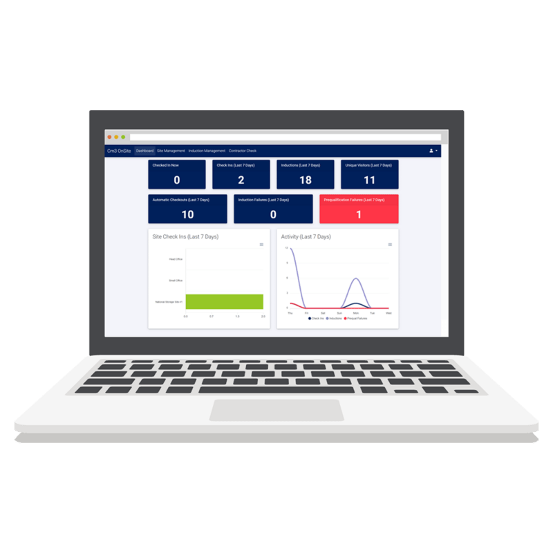 Cm3 OnSite - See an overview of your on-site activity