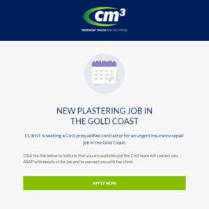 Cm3 Marketplace Job Alert Sample