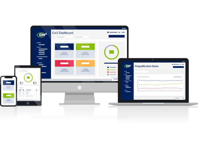 Cm3 Contractor Management Dashboard - Online Supply Chain Risk and Compliance Software