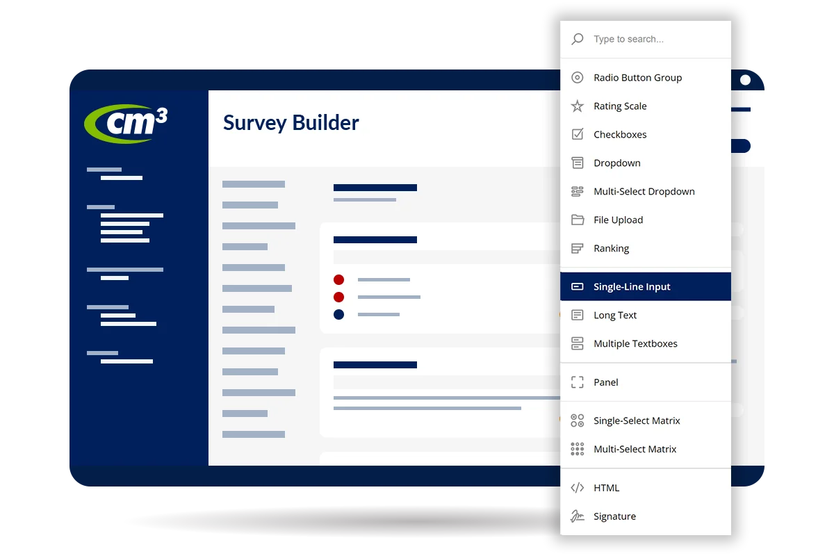 Cm3 InForms Survey Builder - Customised Compliance Management