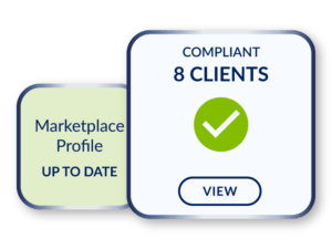 Interface Overlay - Contractor Compliance Score Marketplace Profile