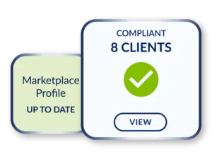 Interface Overlay - Contractor Compliance Score Marketplace Profile